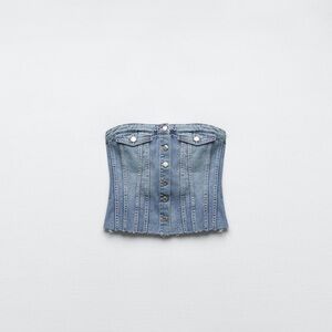 New w/ Tags Denim Corset